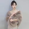 Wedding Shawl Female Autumn And Winter Imitation Fox Hair Bride Fashion Dress Cheongsam Take High-End Shawl Women's Scarve
