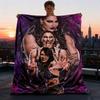 1 шт. Фланелевое плед с изображением рестлеров WWE для улицы, мягкий, уютный, теплый, для всех сезонов, можно стирать в машине,
