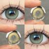 Mill Creek Brown Green Contact Lenses with Graded Big Eyes 14.5MM Yearly Use Soft Comfortable Beautiy Pupils Matcha Milk Frozen Series 2PCS Lenses