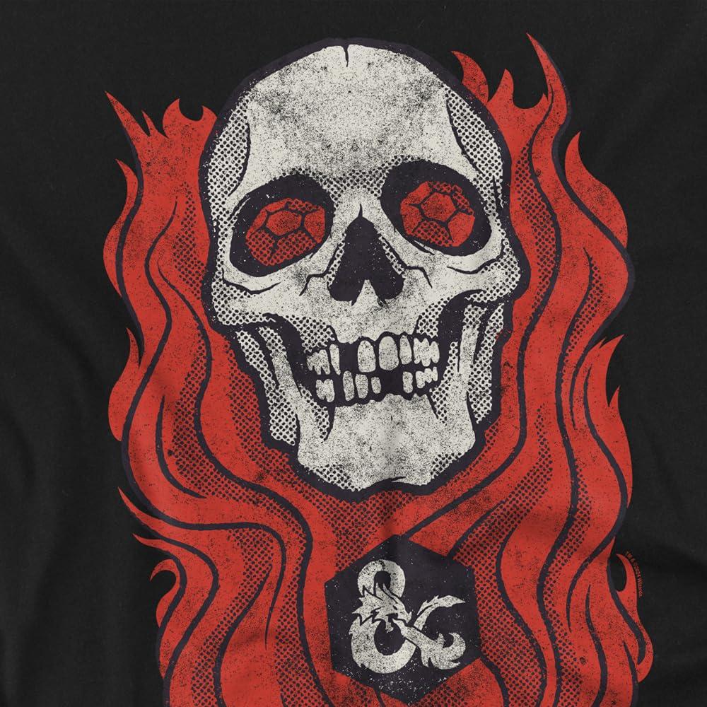 Dungeons & Dragons Mens Lich Flaming 50th T-Shirt