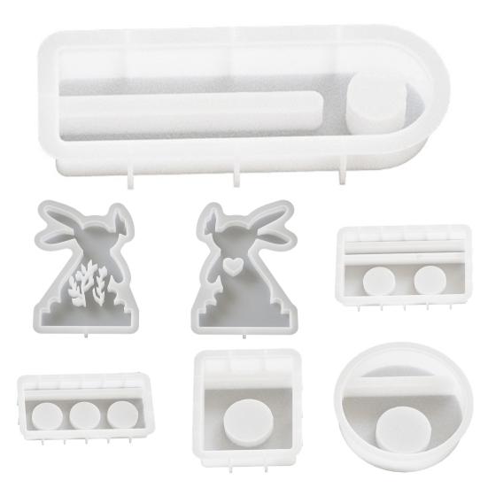 Силиконовая форма «Пасхальный кролик», гибкая форма «Бабочка», для DIY изделий из смолы, изготовления свечей, мыла, многоразового домашнего декора, украшения торта