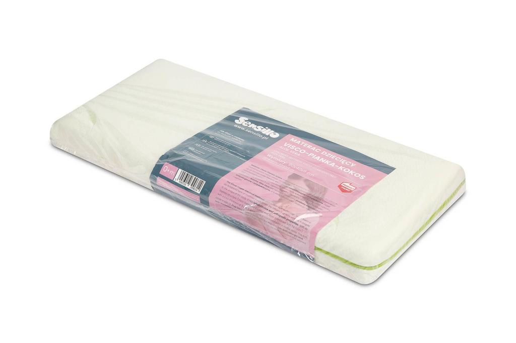 Visco-Foam-Coconut Mattress 90X40 Aloe Vera (9 )