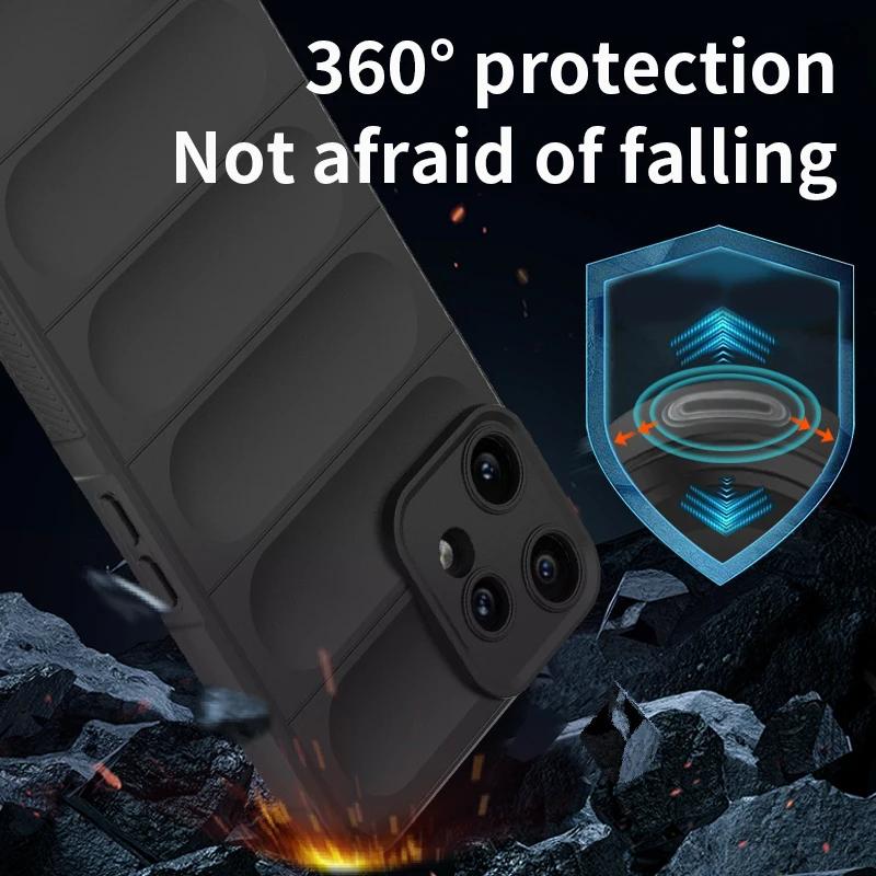 Ударопрочный Мягкий Чехол-Броня из Силикона для Nothing Phone 3 Pro 2a 3a 2 CMF Phone 1 с AirBag Защитный Чехол