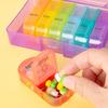 Organization Food Grade PP Convenient Portable 7 Days Travel Capsule Tablet Box Pill Organizer