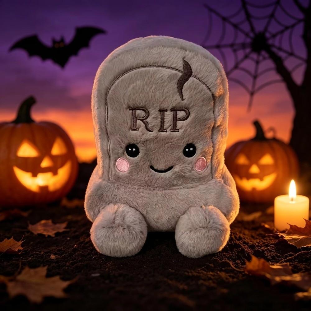 18cm Grave Stuffed Doll Soft Stuffed Doll Pillow Scary Halloween Plush Toy  Gift Giving