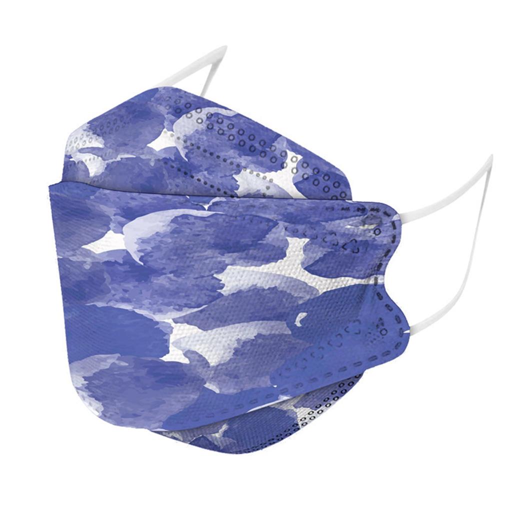 Взрослая одноразовая защитная маска KF-94 с красочным принтом 3D модная маска в виде рыбьего рта