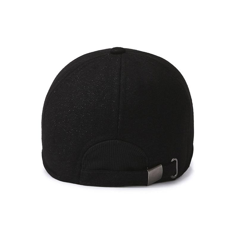 Осенне-зимняя мужская защитная бархатная бейсболка для защиты ушей среднего и пожилого возраста, ветрозащитная, морозостойкая кепка для улицы