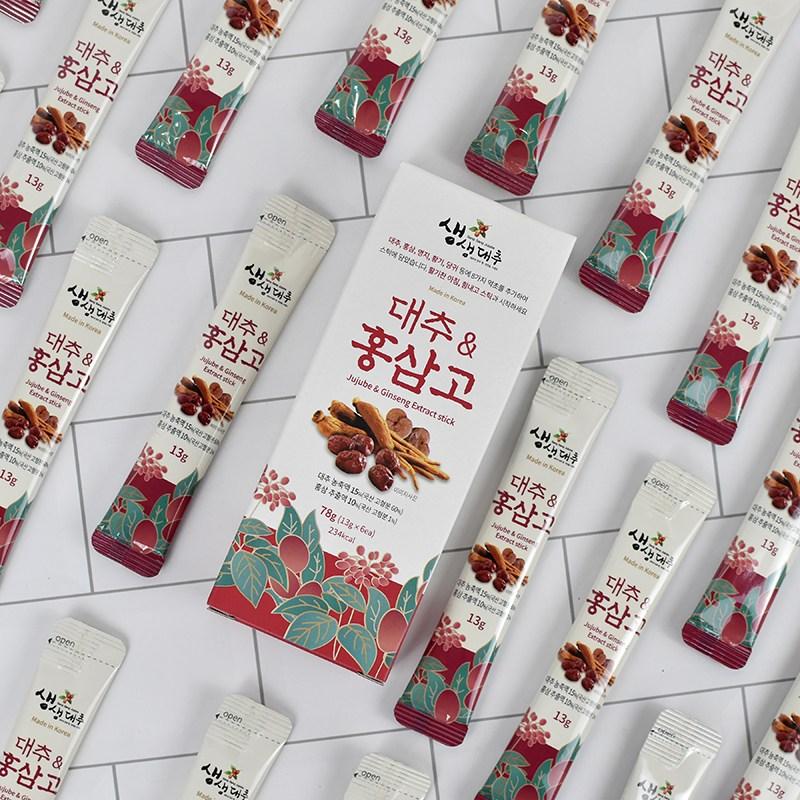 Fresh Jujube Jujube & Red Ginseng Sticks, 13g, 30 pieces