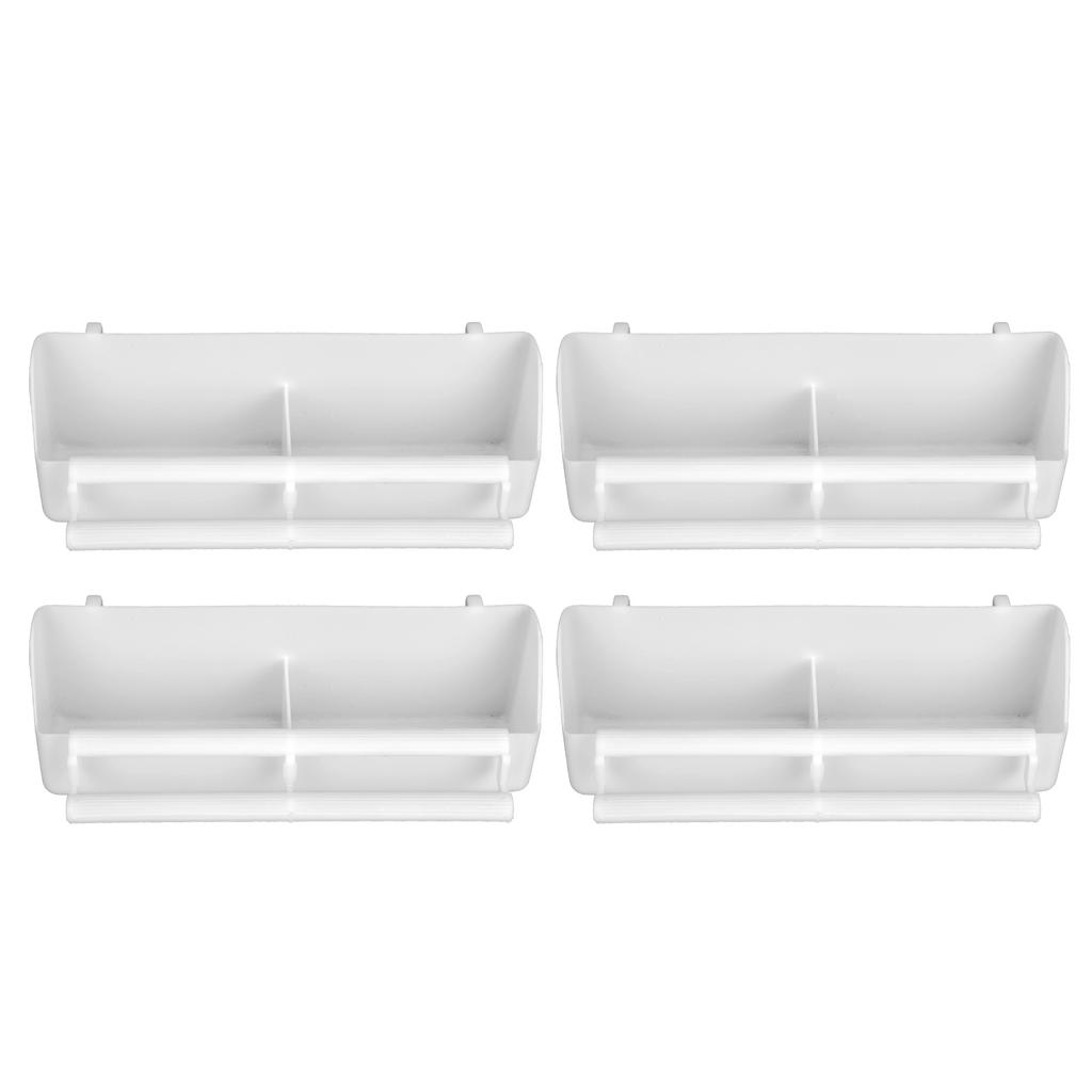 4pcs Parrots Feeder Pet Bird Hanging Food Water Bowl Pigeons Stand Cage Feeding Tools