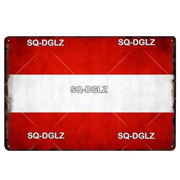 [SQ-DGLZ] Italy Flag Metal Sign Vintage Plaque Tin Sign Wall Decor For Bar Pub Metal Crafts Retro Travel Poster