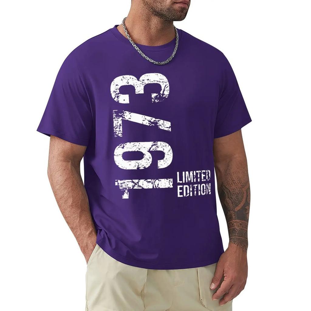 Новинка 50-е 50-е годы ретро винтаж 1973 футболки с рисунком хлопок уличная одежда короткий рукав подарки на день рождения летний стиль футболка мужская