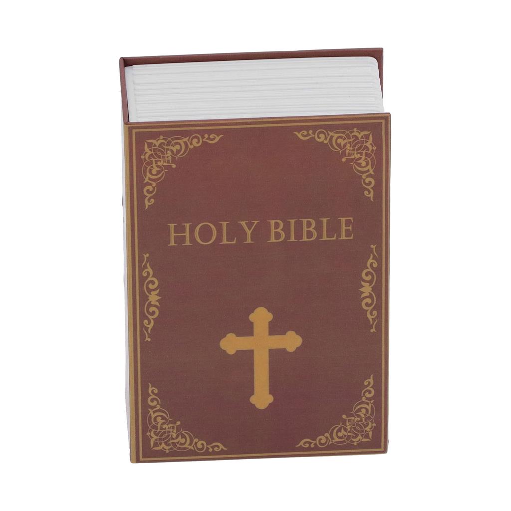 Неброский сейф в виде книги, напоминающий Священную Библию, для безопасного хранения ценностей