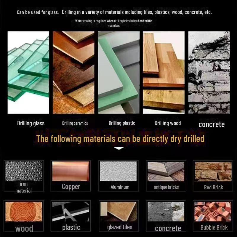 6-миллиметровое крестообразное сверло из вольфрамовой стали для бетона, керамики и стекла
