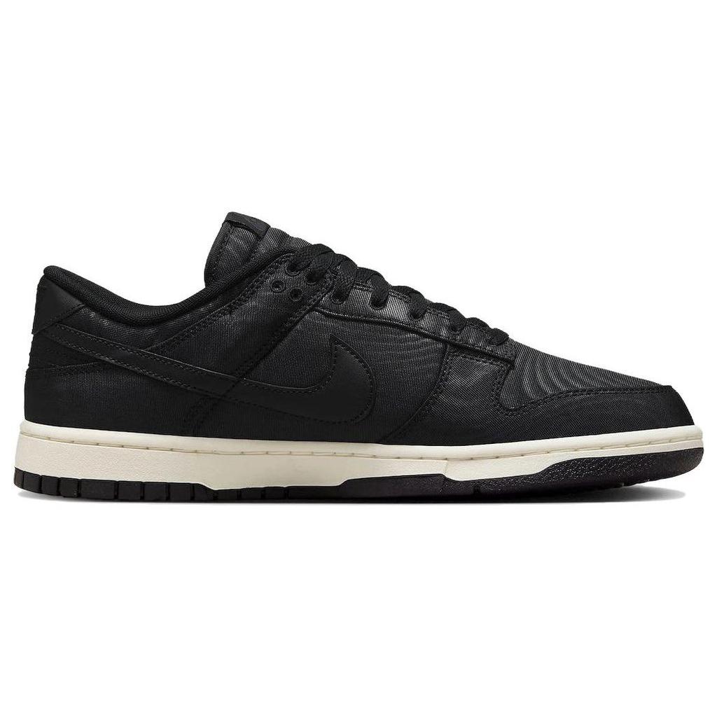 Nike Черные парусиновые кроссовки унисекс Dunk Low Белые DV7211-001
