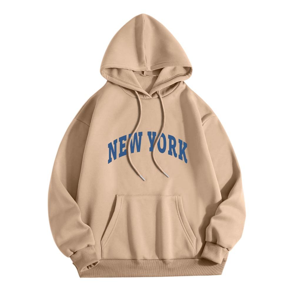 Мужские толстовки с капюшоном New York USA City, модные толстовки с принтом в виде букв, свободные повседневные спортивные свитера Harajuku с капюшоном
