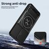 Magnetic Case For Honor X6c 4G / X5b / X5b Plus Ring Holder Foldable Kickstand TPU PC Phone Cover with Camera Lens Slider