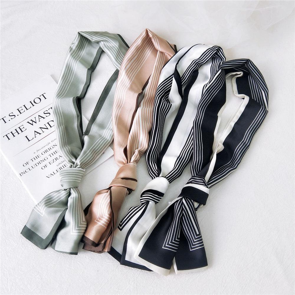New Scarves Silk Scarves Women'S Spring And Autumn Season Long Decorative Professional Scarves Summer Thin Styles Paired With Shirts Stylish