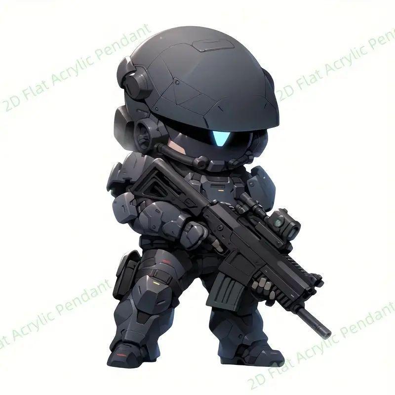 Новый Рождественский Орнамент Подвеска Акрил Плоский Забавный Подвеска Спецназа Подвеска Праздничный Подарочный Подвеска Подвеска