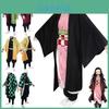 Костюм для косплея Slayer Kimetsu No Yaiba Камадо Нэдзуко с изысканным мастерством и дышащей тканью**