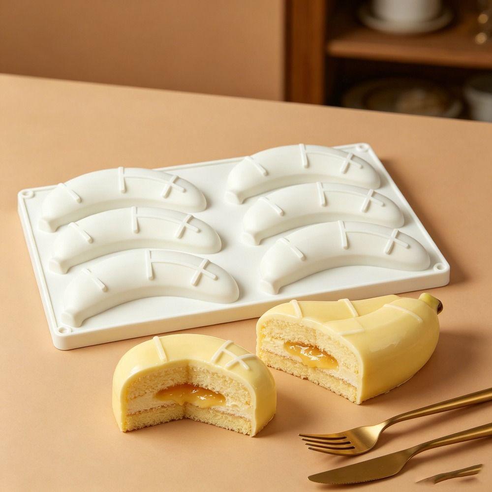 Banana Shaped Chocolate Mold Food Grade Silicone French Pastry Mold Baking Mold Pastry Making