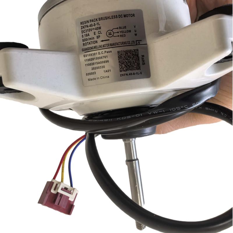 Новый оригинальный двигатель вентилятора кондиционера DC310V 40W 0.18A 800 об/мин 8P для замены в кондиционере Kaisai