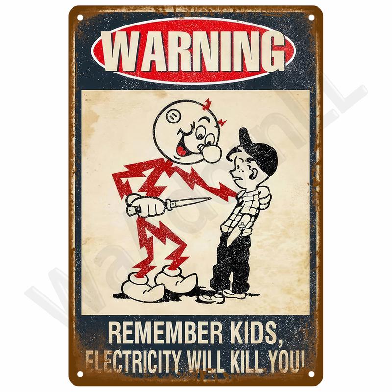 Vintage Tin Sign Home Decor Items Wall Decor Art Wall Mural Room Decoration Items Decor Men Retro Metal Sign Plate Bar Posters