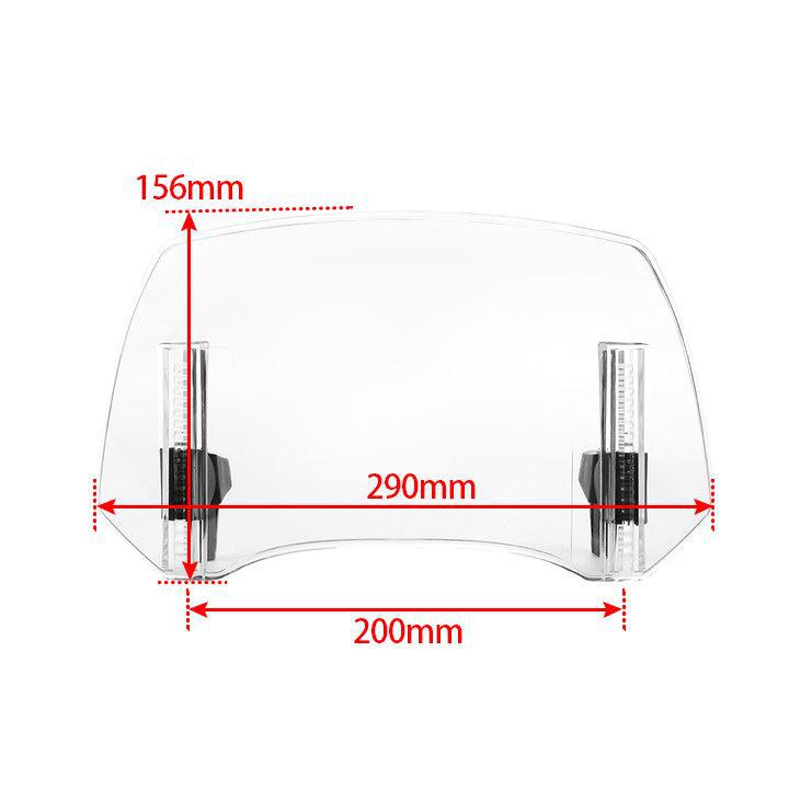 Универсальная трансграничная популярная модель для Kawasaki, Honda, BMW, Yamaha, Suzuki - регулируемое маленькое ветровое стекло для повышенной модификации.