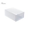 Flip-Open Cover Transparent Stackable Storage Box Shoes Drawer Case Organizer