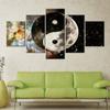 5Pcs Yin Yang Galaxy Universe Canvas Wall Art Home Decor 5 Panel Room Decor Abstract Paintings Poster HD Print Modern Pictures