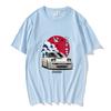 JDM Racing Car Printing T-shirt Cotton High Quality Soft Tee-shirt Japanese Fashion Style Streetwear Tees Short Sleeve Mens Tops