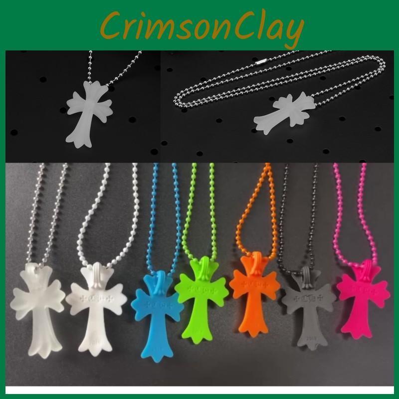 Vintage Crucifix Religious Punk Pendant Amulet Cross Necklace Pvc