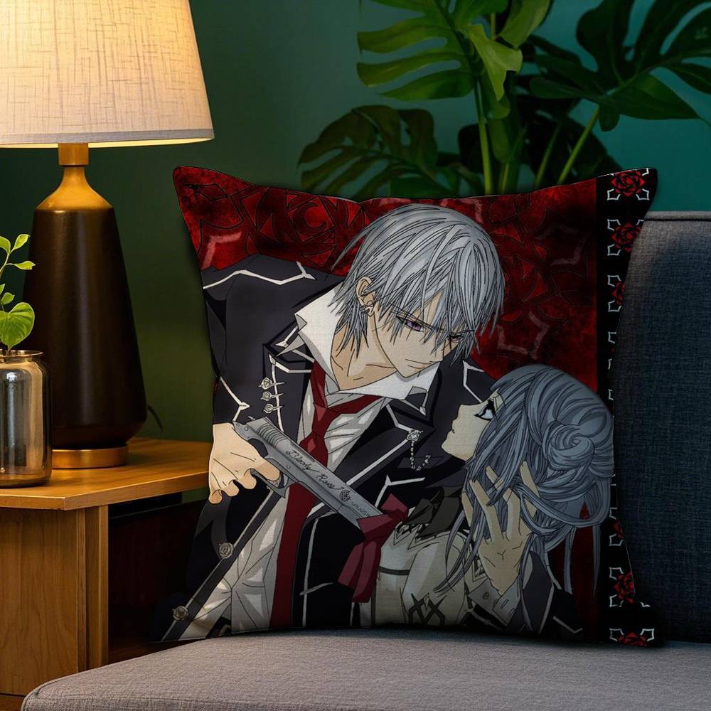 V-Vampire Knight Наволочка Плюшевая Ткань Мягкая Двусторонняя Печать Наволочка для Подушки на Диван Декоративные Наволочки