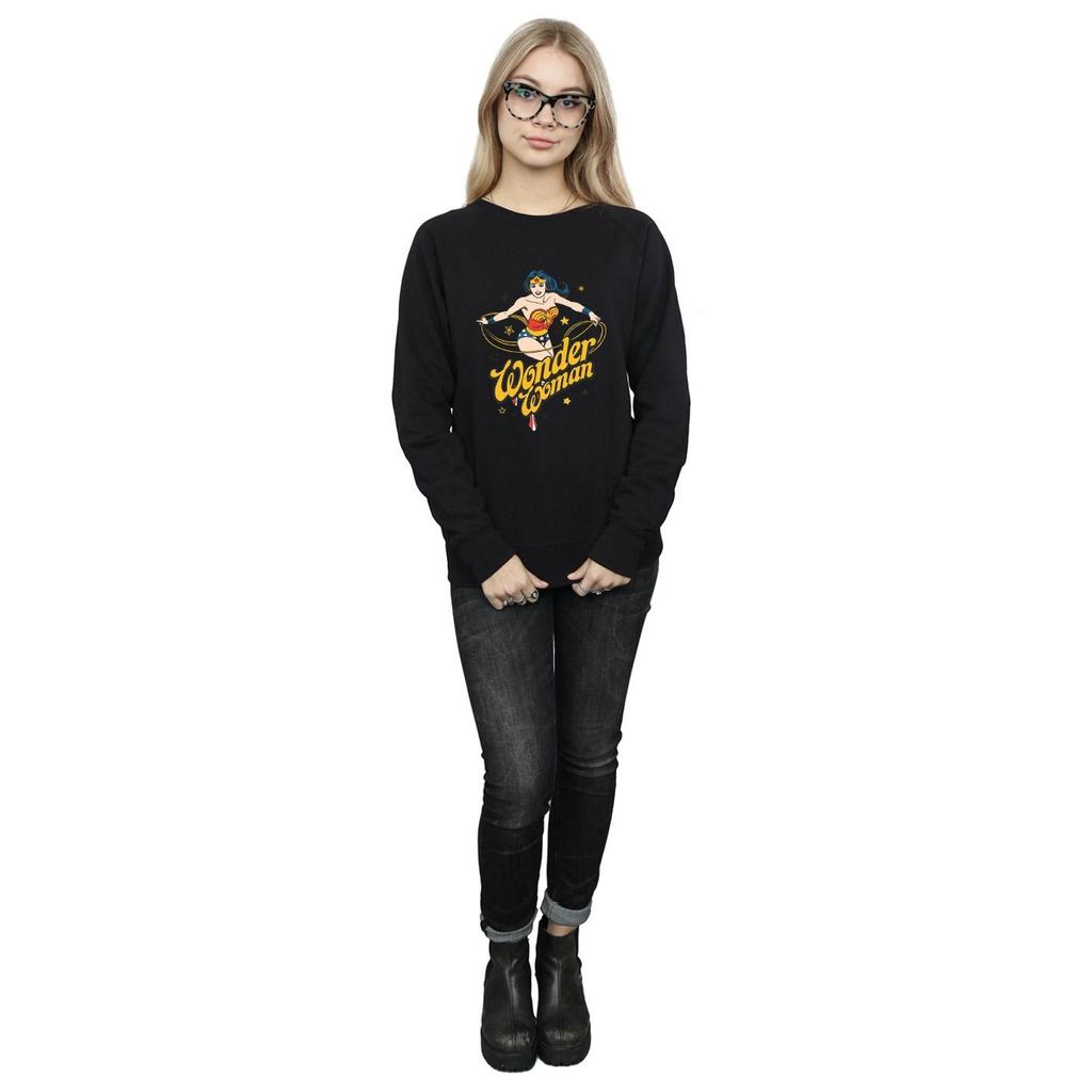 DC Comics Womens/Ladies Wonder Woman Stars Sweatshirt