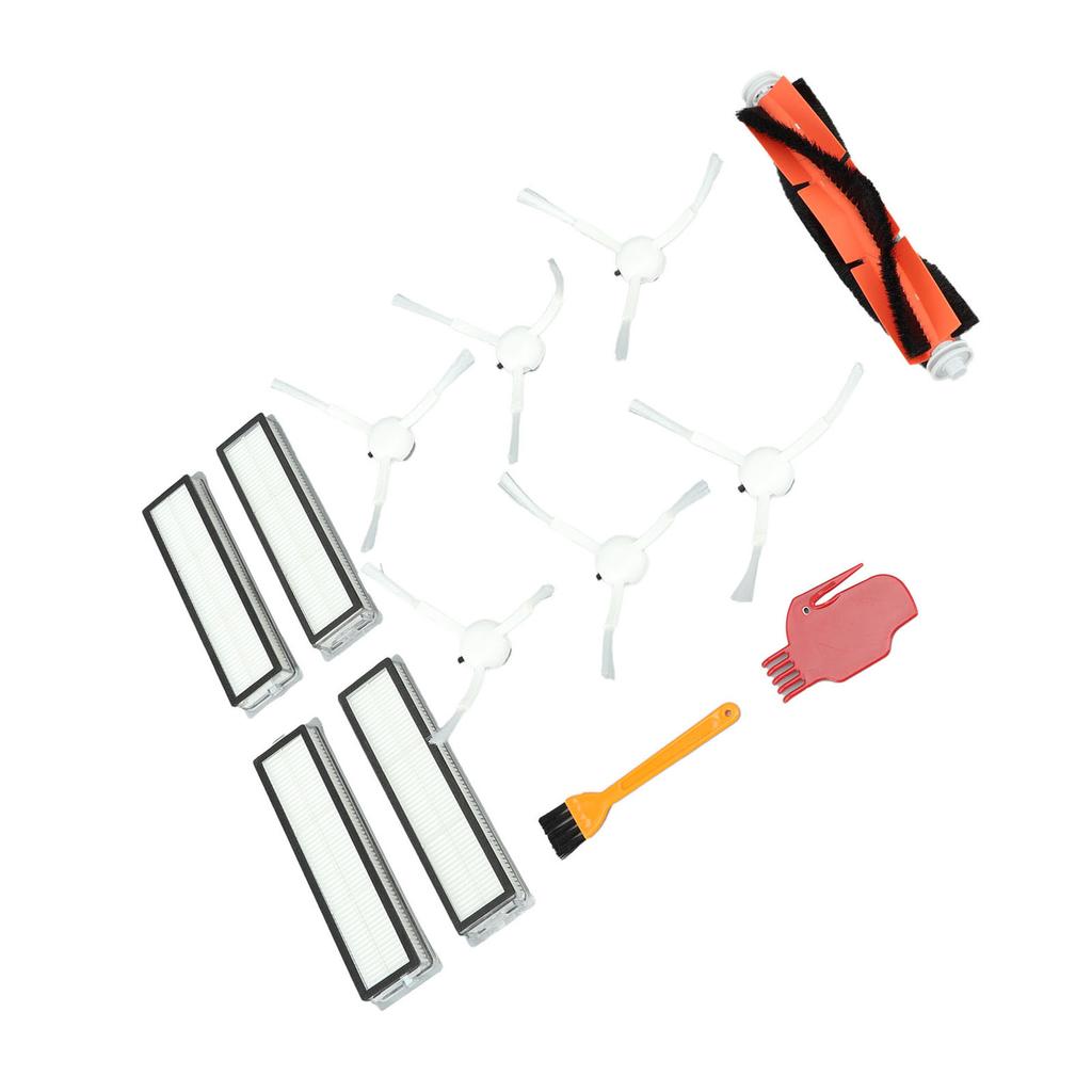 Accessories Kit for Dreame D9 L10 Pro Vacuum Cleaner Include 1 Main Brush 6 Side Brush 4 Filters 4