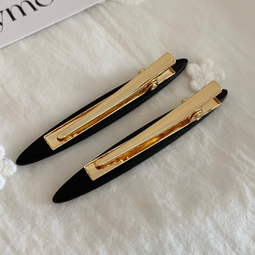 2 шт./комплект Ацетатный Зажим для Волос Цветные Стразы Кристаллы Заколки Боковые Заколки Листья Геометрические Сладкие Элегантные Женские Аксессуары для Волос