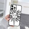 Забавный чехол для телефона Солнце Луна Для iPhone 17 Air 15 16 Чехол 11 13 14 Pro Max 12 Plus Max Fundas
