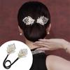 Hair Bun Maker Flower Fishtail Rhinestone Feather Hair Curler Deft Bun Twister Long Hair Fast Snap Roll Tool Women Hair Styling Accessories