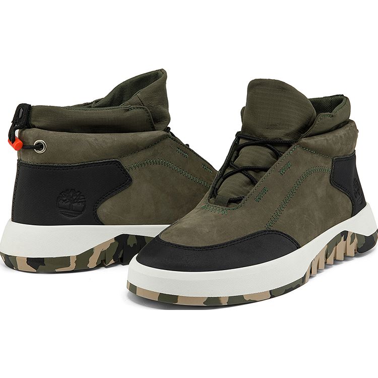 Timberland Supaway Round Toe Comfortable Durable Breathable Mid-Top Outdoor Functional Shoes Men Shoes Green A2KPNW