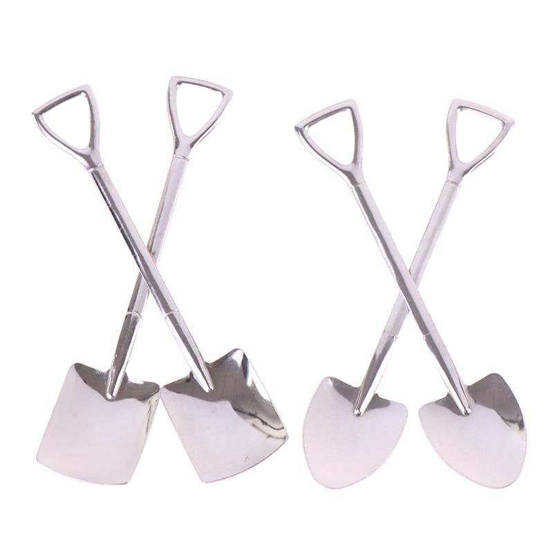 4 шт./набор Ретро лопатка из нержавеющей стали Ложка для мороженого и кофе Креативная чайная ложка