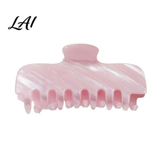 Anti Slip Hair Grips for Bun Pearlescent Claw Clip Non-Slip Clip Women Elegant Strong Soft Color Accessories Dating Hold Styling Decorative