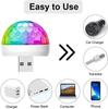 USB LED Диско DJ Сцена Автомобильный Свет Портативный Семейная Вечеринка Шар Цветная Световая Панель Клубная Сценическая Эффектная Лампа Освещение для Мобильного Телефона