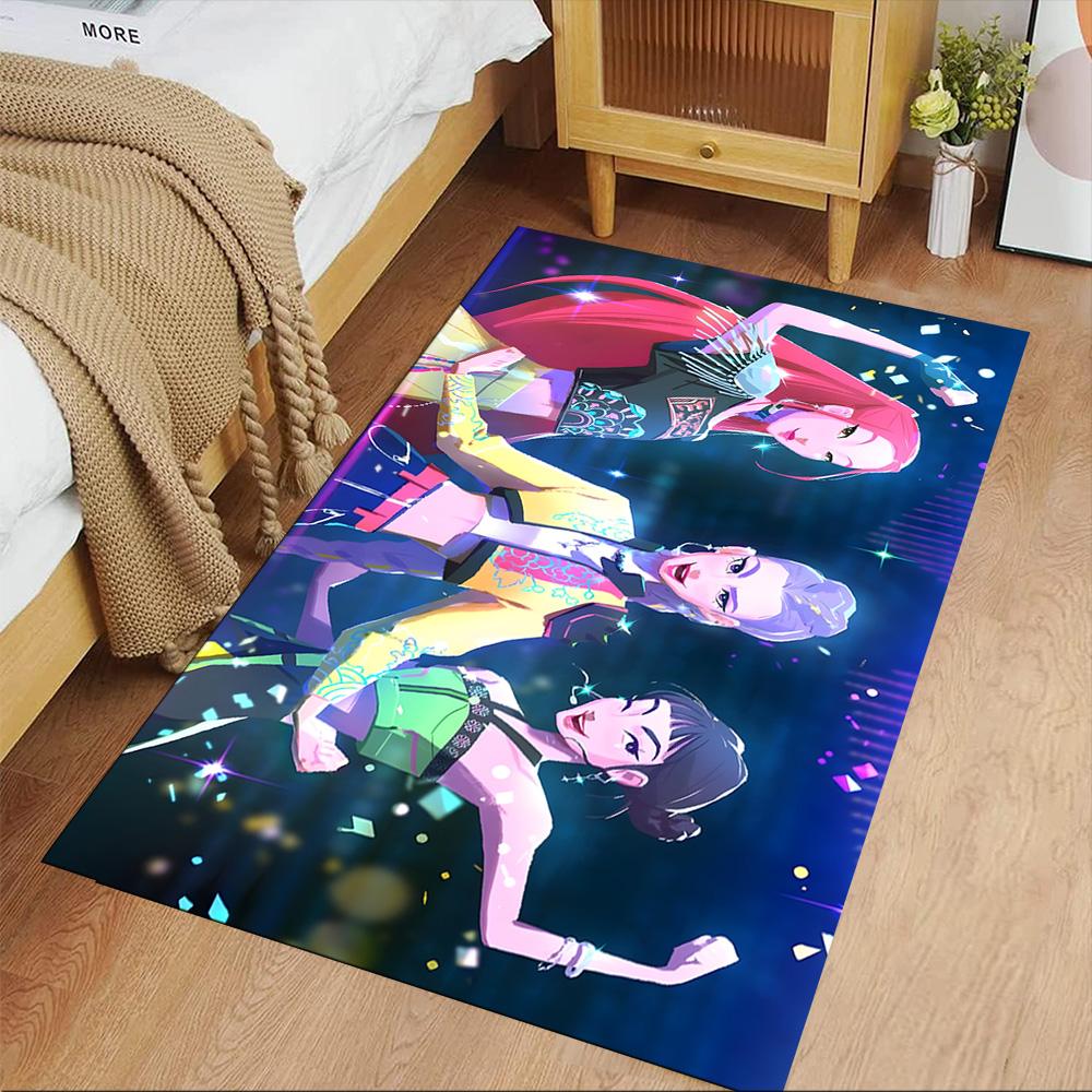 Fantasy Warrior Portraits Area Rug Perfect for Bedrooms Balcony Playrooms Foyer Anti-slip Rug Decorate Offices