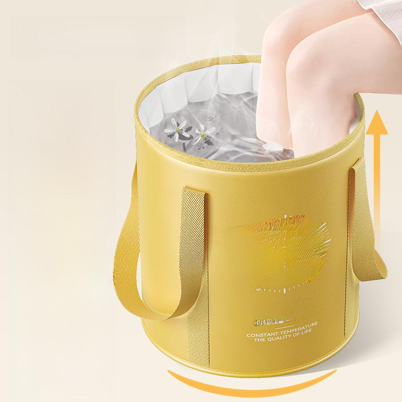 Портативная складная ванна для ног, складное ведро для спа-ванны для ног с крышкой, глубокое замачивание для дома и путешествий