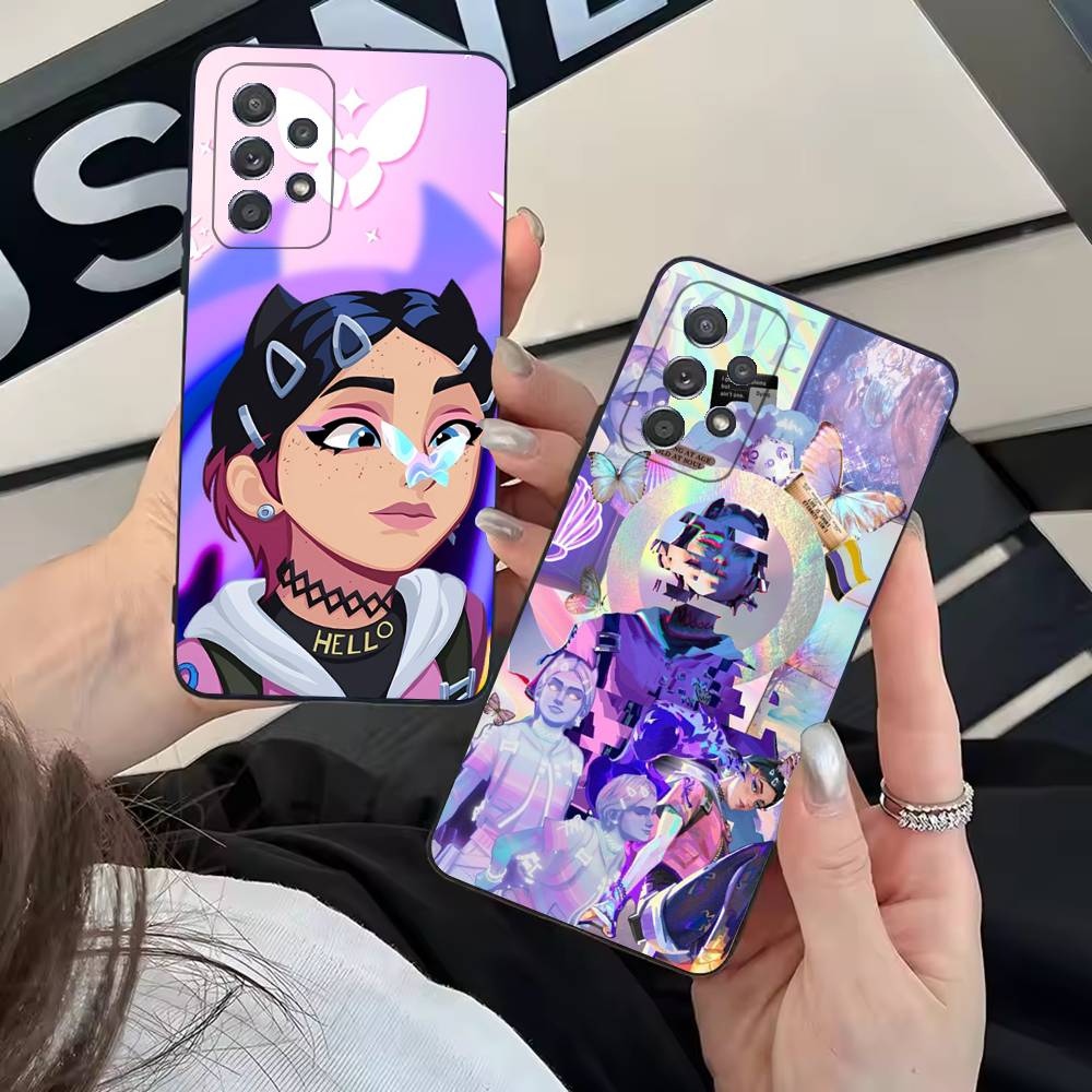 Чехол для телефона V-Varolant C-Clove для Samsung Galaxy A13, 21s, 22, 31, 32, 52, 53, 71, 80, A91, Мягкий черный чехол