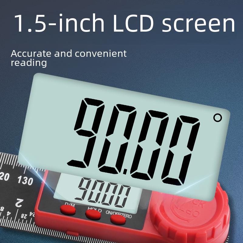 Универсальный цифровой угломер-линейка для деревообработки