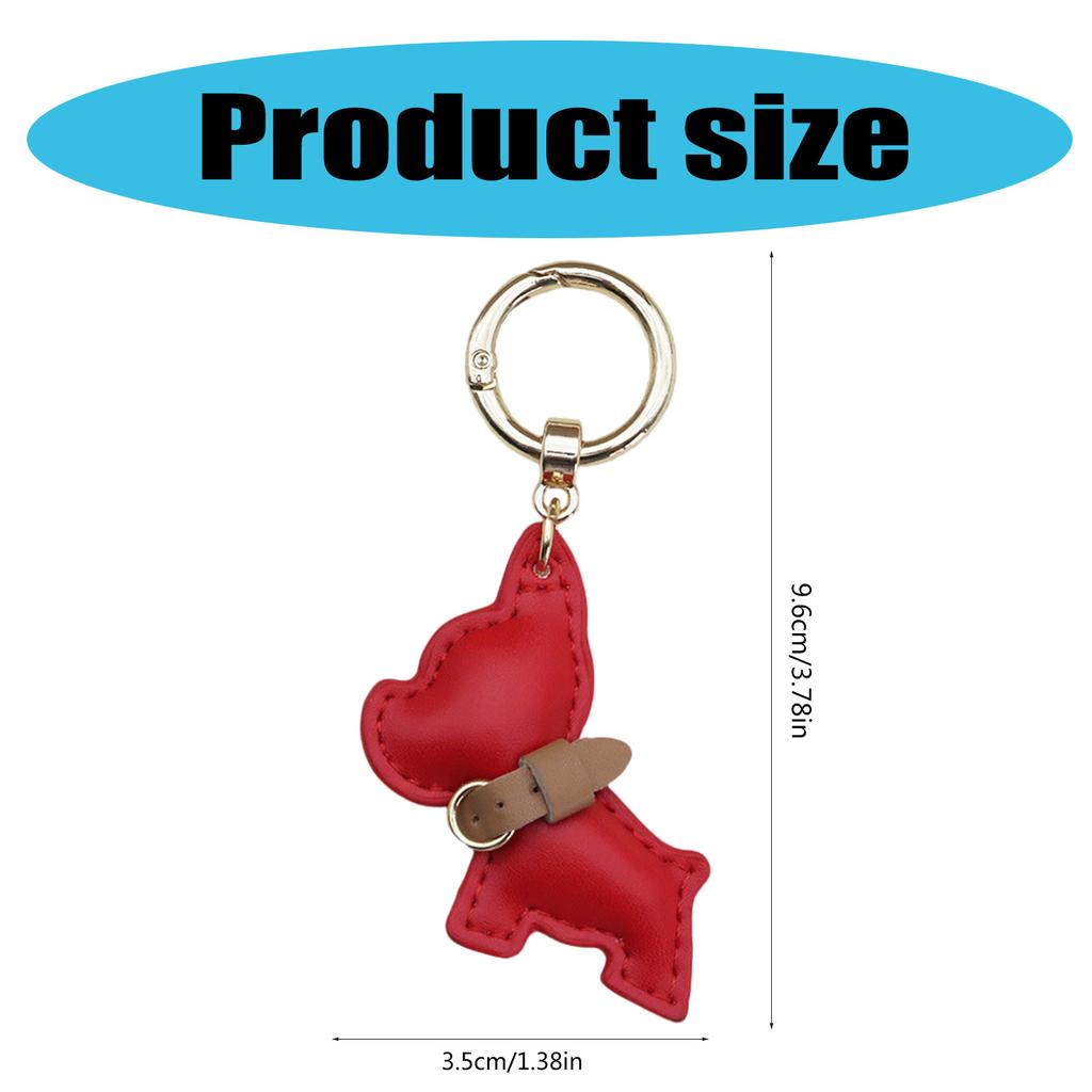 Мини французский бульдог PU кожаный брелок прекрасный дизайн подвеска брелок подвесное украшение для автомобильного ключа и сумок