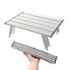 Mini Camping Table Ultralight Portable Aluminum Alloy Outdoor Table Roll-Up Folding Table for Backpacking Picnic