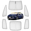 Автомобильный солнцезащитный козырек Perrace для Toyota Prius 60-й серии, блокирующий тепло и свет, для окон, автокемпинга, на открытом воздухе, 60-й серии, УФ-защита, легкий, удобный, подходит для всех, Комплект из 6 штук -