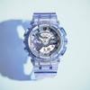 Casio Научно-фантастические часы в виртуальном стиле с кварцевым механизмом, женские, серый циферблат, GMA-S110VW-6APR