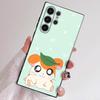 Хамтаро Милый Хомяк Каваи Милый Чехол для Телефона Для Samsung Серии S S22 S23 S24 S25 FE Plus Ultra ТПУ Мягкий Приятный для Кожи Чехол